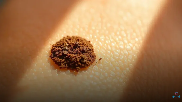 mancha marrom na pele que parece sujeira