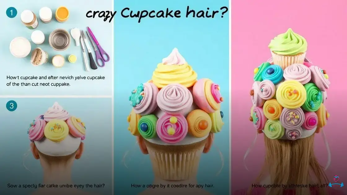 como fazer cabelo maluco de cupcake e arrasar na festa!