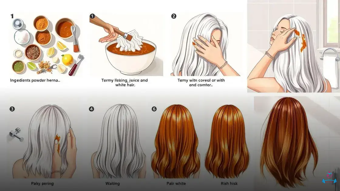 Como aplicar henna no cabelo branco de forma simples e fácil