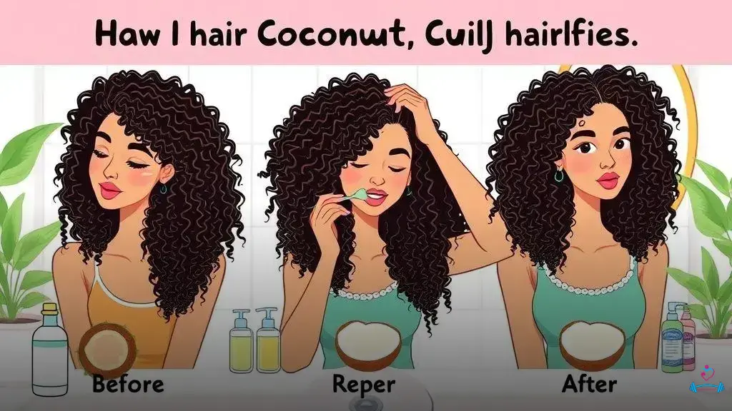 como usar óleo de coco no cabelo cacheado