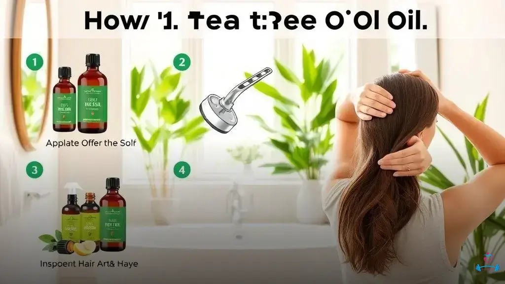 como usar óleo de melaleuca no cabelo